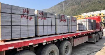 巴中 芝麻灰地铺石出货日常