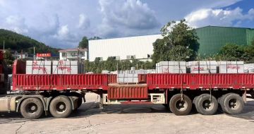 巴中 芝麻灰花岗岩地铺石出货日常