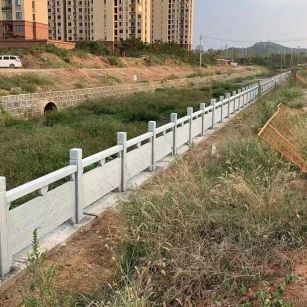 巴中 白麻河道栏杆效果展示图