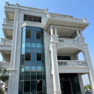 巴中 白麻花岗岩别墅外墙干挂效果展示