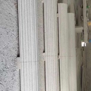 巴中 花岗岩厂家带你看白麻花岗岩门楼大柱柱皮