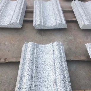 巴中 白麻花岗岩光面别墅线条