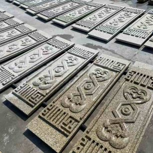 巴中 黄金麻花岗岩外墙雕刻板