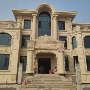 巴中 黄金麻花岗岩别墅外墙干挂