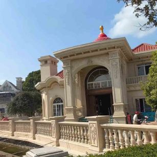 巴中 黄金麻花岗岩欧式别墅