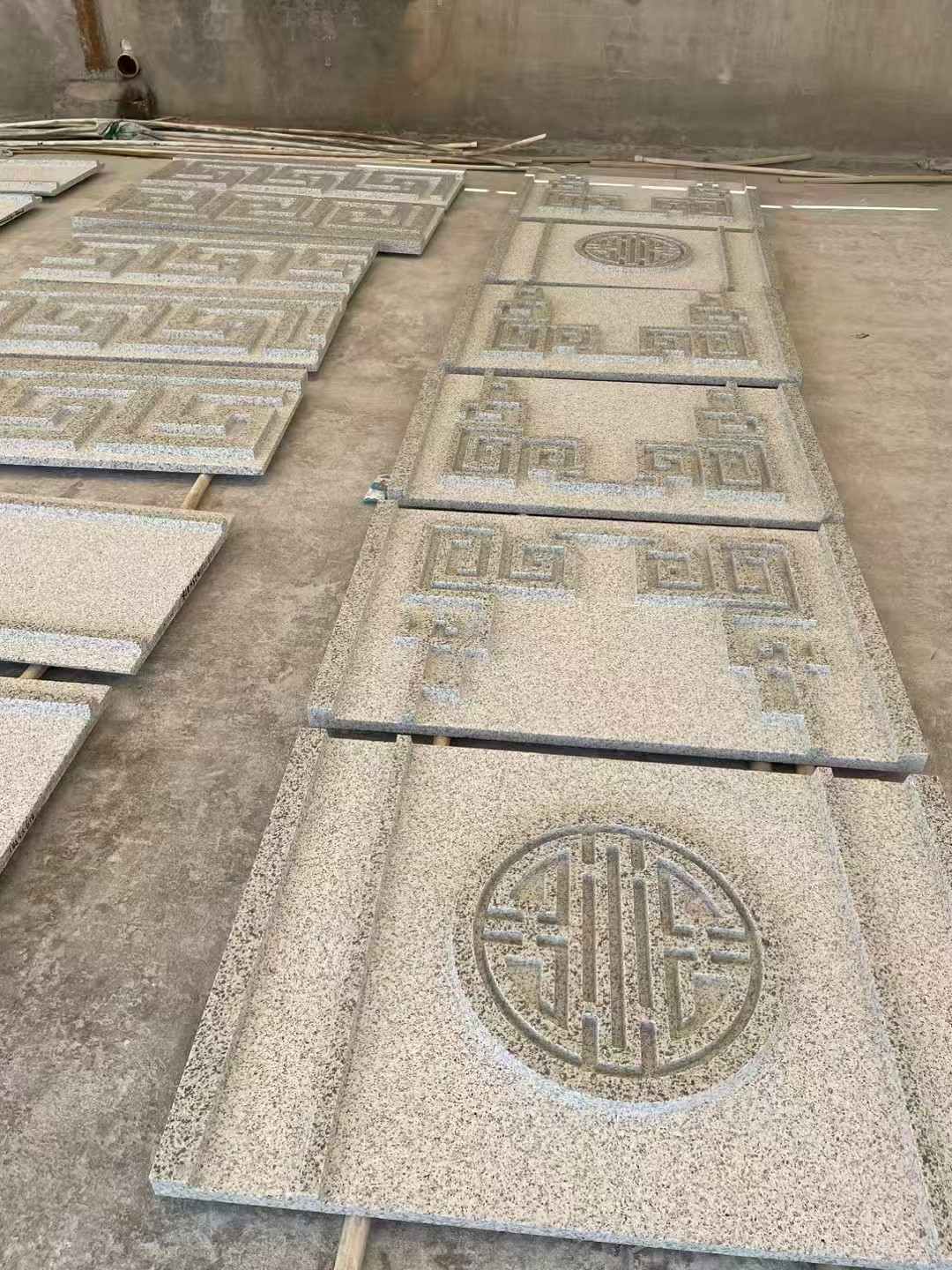 巴中 白麻花岗岩外墙立面雕刻板