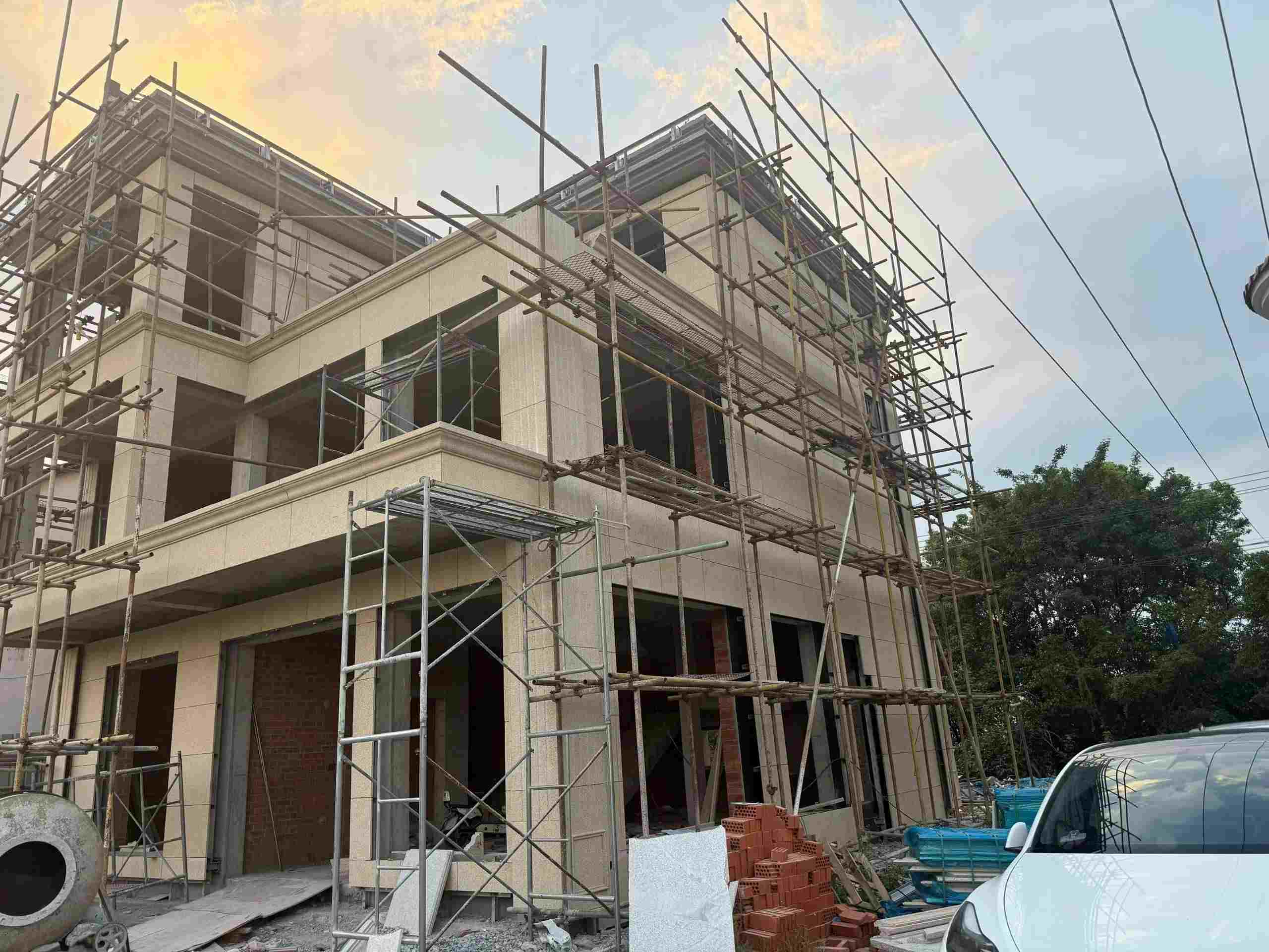 巴中 黄金麻荔枝面花岗岩外墙干挂