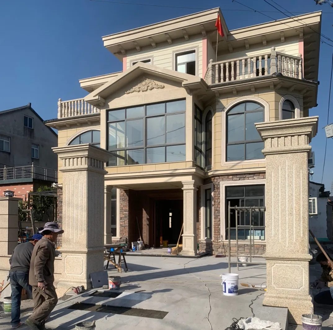 巴中 黄金麻花岗岩荔枝面别墅外墙干挂私家专属