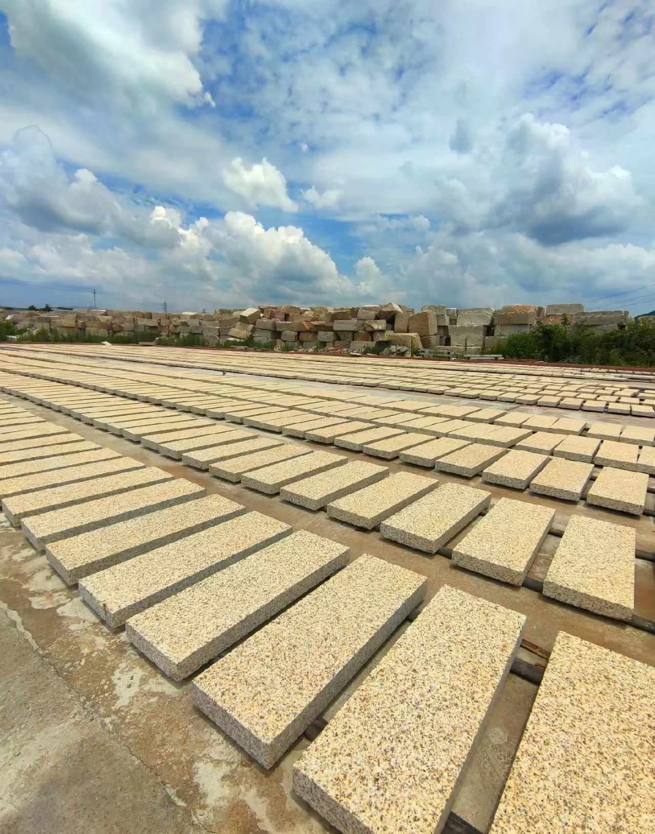 巴中 黄金麻荔枝面花岗岩石材地铺石防护中