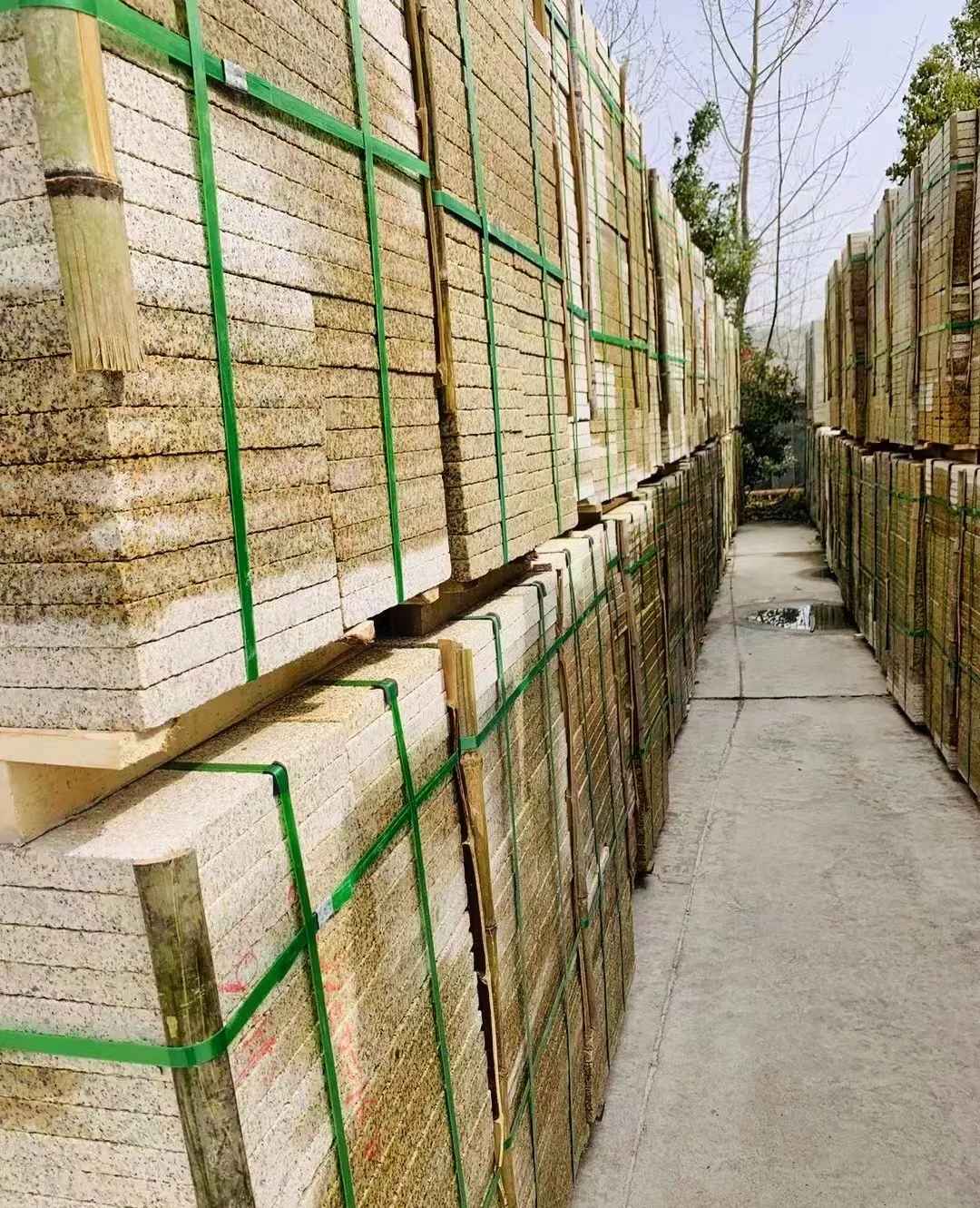 巴中 黄金麻花岗岩荔枝面地铺石