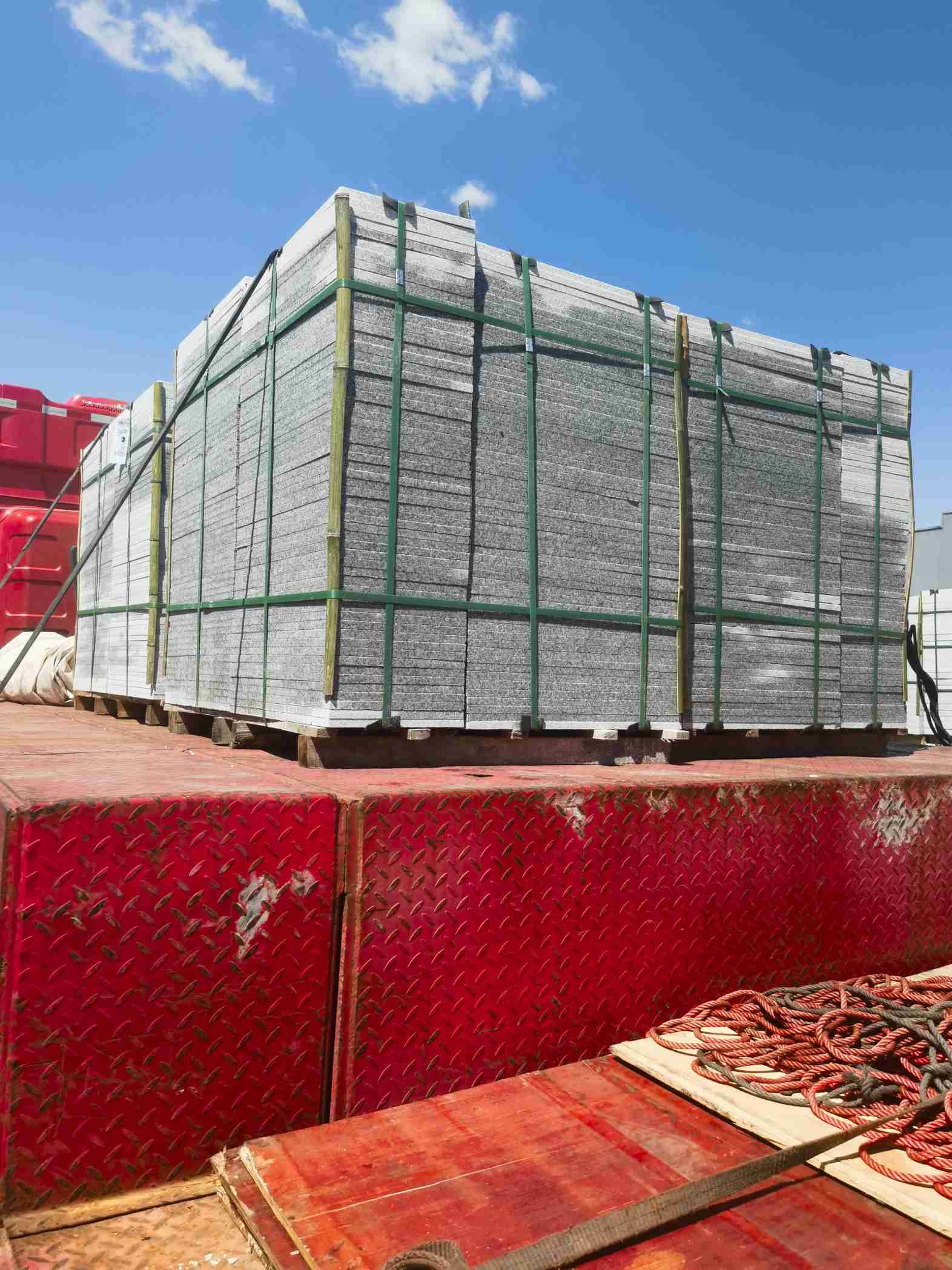 巴中 芝麻白火烧规格板地铺石300*600/600*600